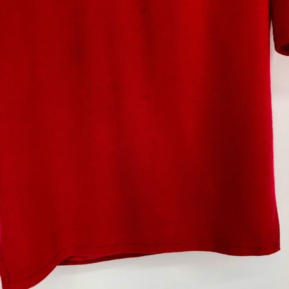 70’s Vintage Bill Blass Red Neiman Marcus Crisscross Lace Up Elbow Sleeve Dress - Picture 10 of 16